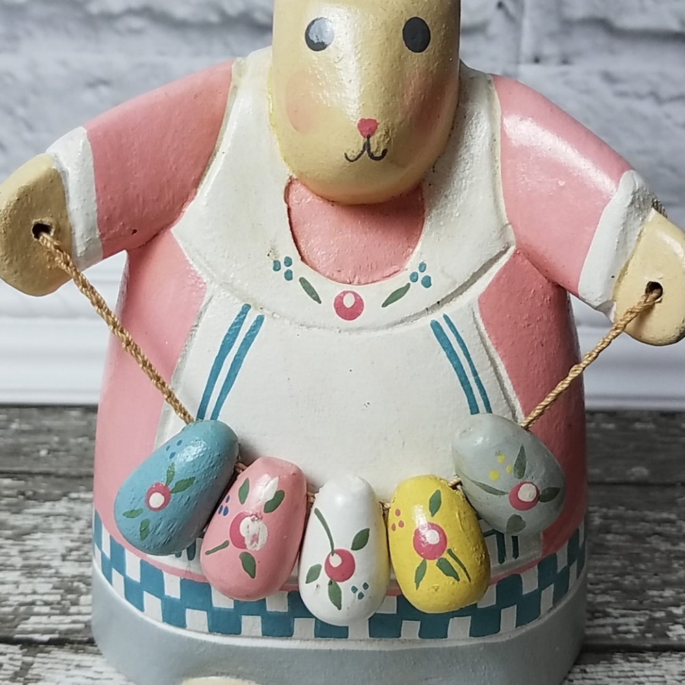 RARE Wooden Mother Bunny Rabbit figure Midwest Cannon - Picture 4 of 5